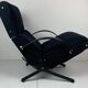 Fauteuil lounge italien vintage bleu marine foncé par Osvaldo Borsani pour Tecno, 1950