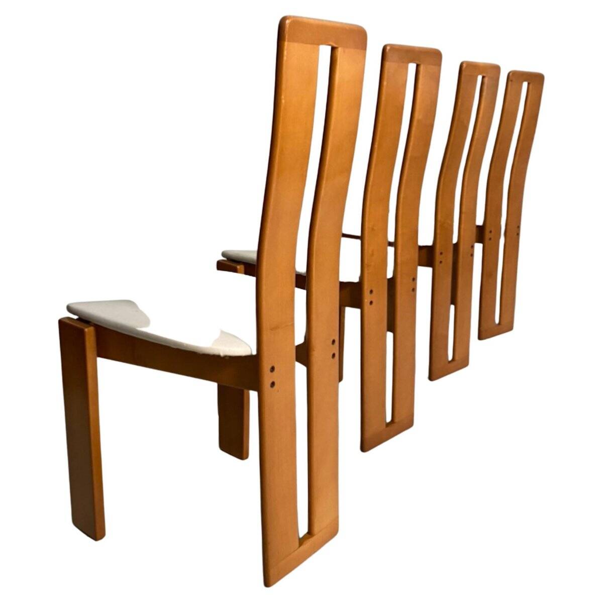 Chairs attributed to Mario Marenco for Mobil Girgi, Italy, 1970s, Set of 4