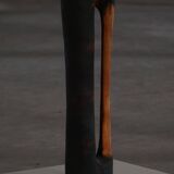 Large wooden sculpture "Black Elegance" by Ole Wettergren, Denmark, 1990s.