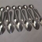 Small silver metal spoons RENEKA filet cutlery service goldsmithing