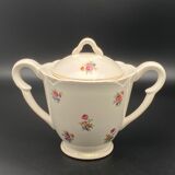 Ceramic sugar bowl with small multi-colored flowers - MLRDP11