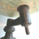 World map, Napoleon III Globe edited by FOREST, cast-iron tripod foot