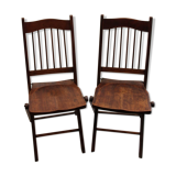 Pair of folding chairs