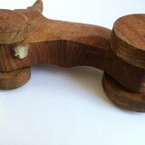 Handmade wooden toy Rabbit to shoot