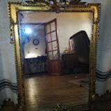 Old mirror in gilded stucco - 100x70cm