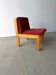 Brutalist design armchair by André Sornay in beech, vintage model.