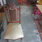 Ancienne chaise de chambre en acajou