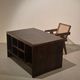 Pierre Jeanneret, original SI-28-B armchair in teak and caning, Mid-Century Modern
