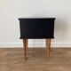 Black bedside, a drawer