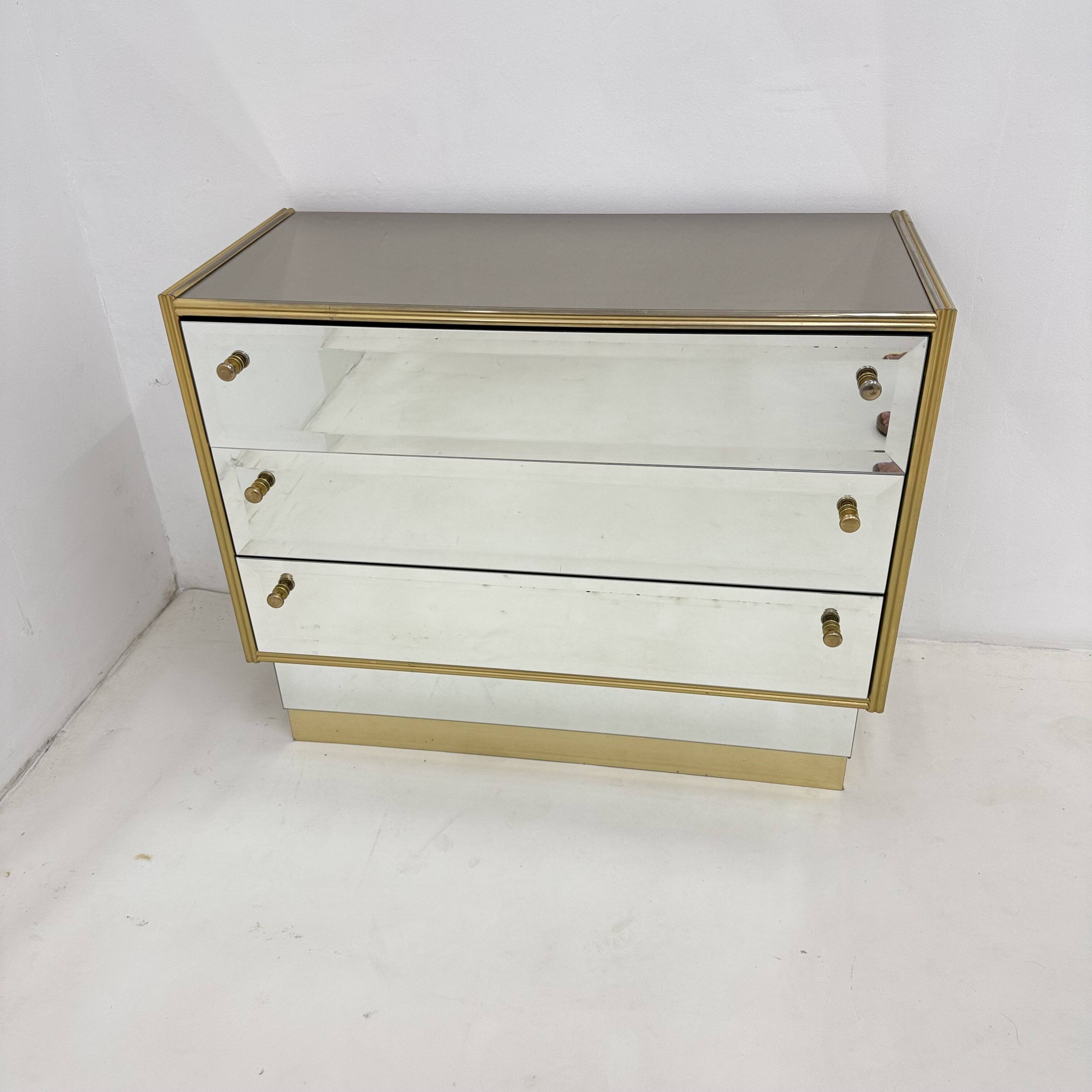 Commode à miroir Schöninger du milieu du siècle, années 1970