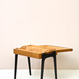 Side table with sewing compartment