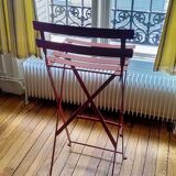 Fermob - 2 folding bar chairs - red ochre