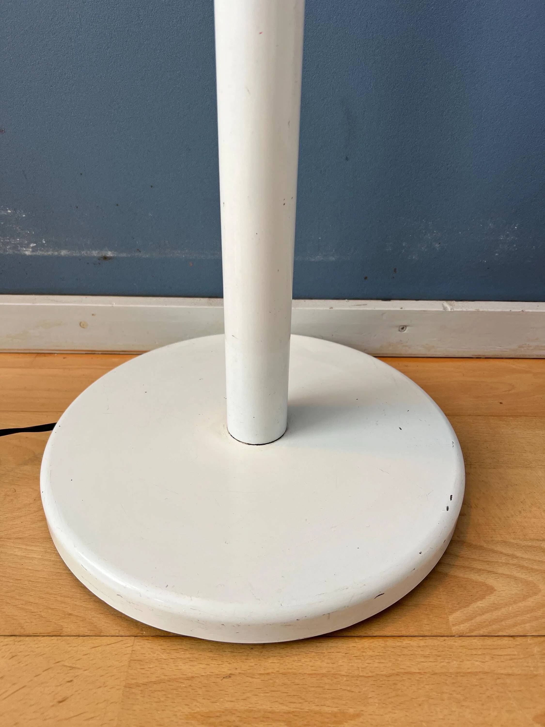 Lampadaire vintage blanc champignon Dijkstra Space Age