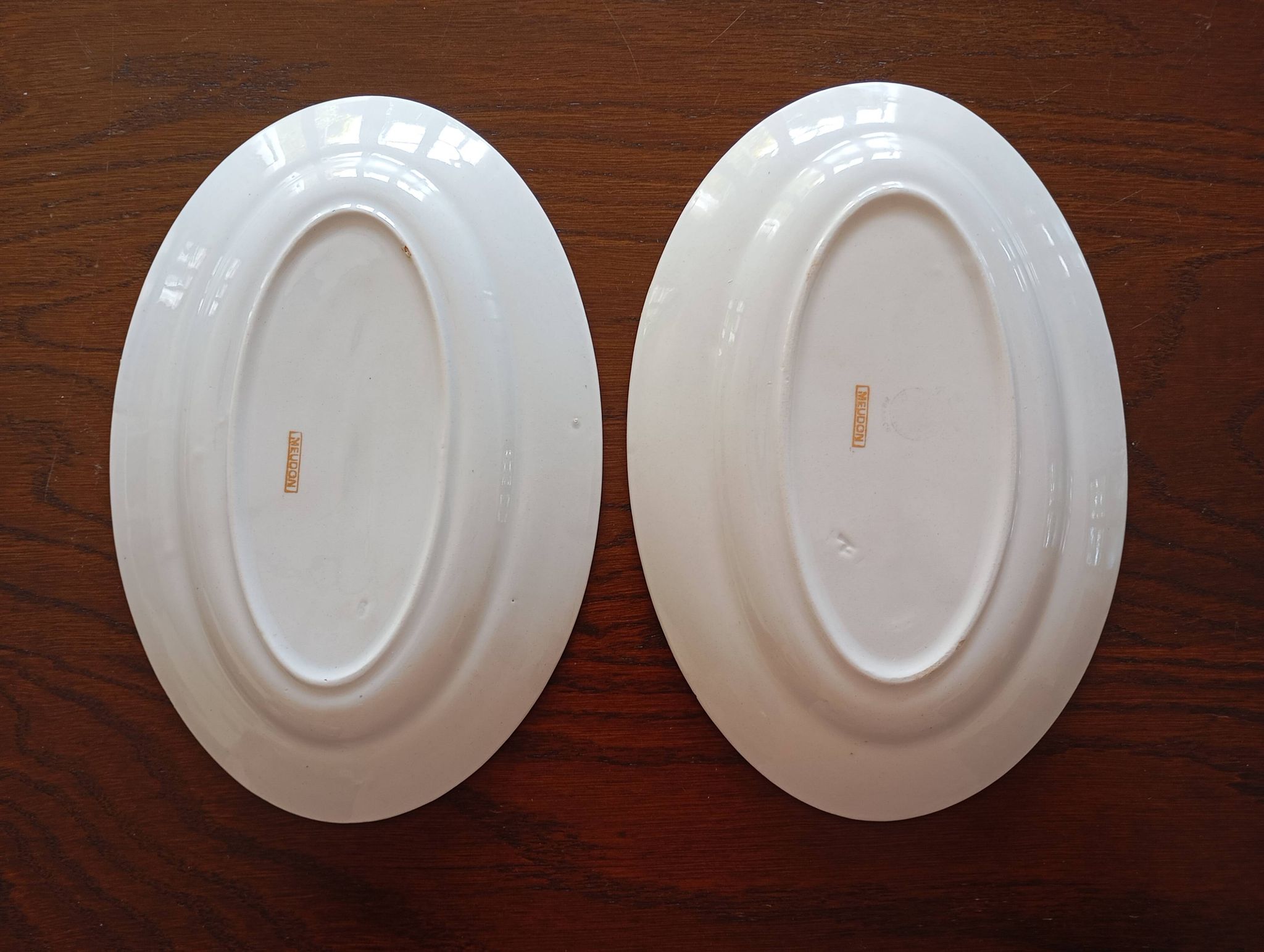 Plat ovale et raviers "Meudon" K&G Lunéville