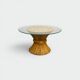 Wheat sheaf coffee table Elinor McGuire. American work. Circa 1970.