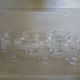 6 antique champagne glasses