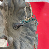 Antique bronze ceiling light in Louis XV style, height 50 cm.