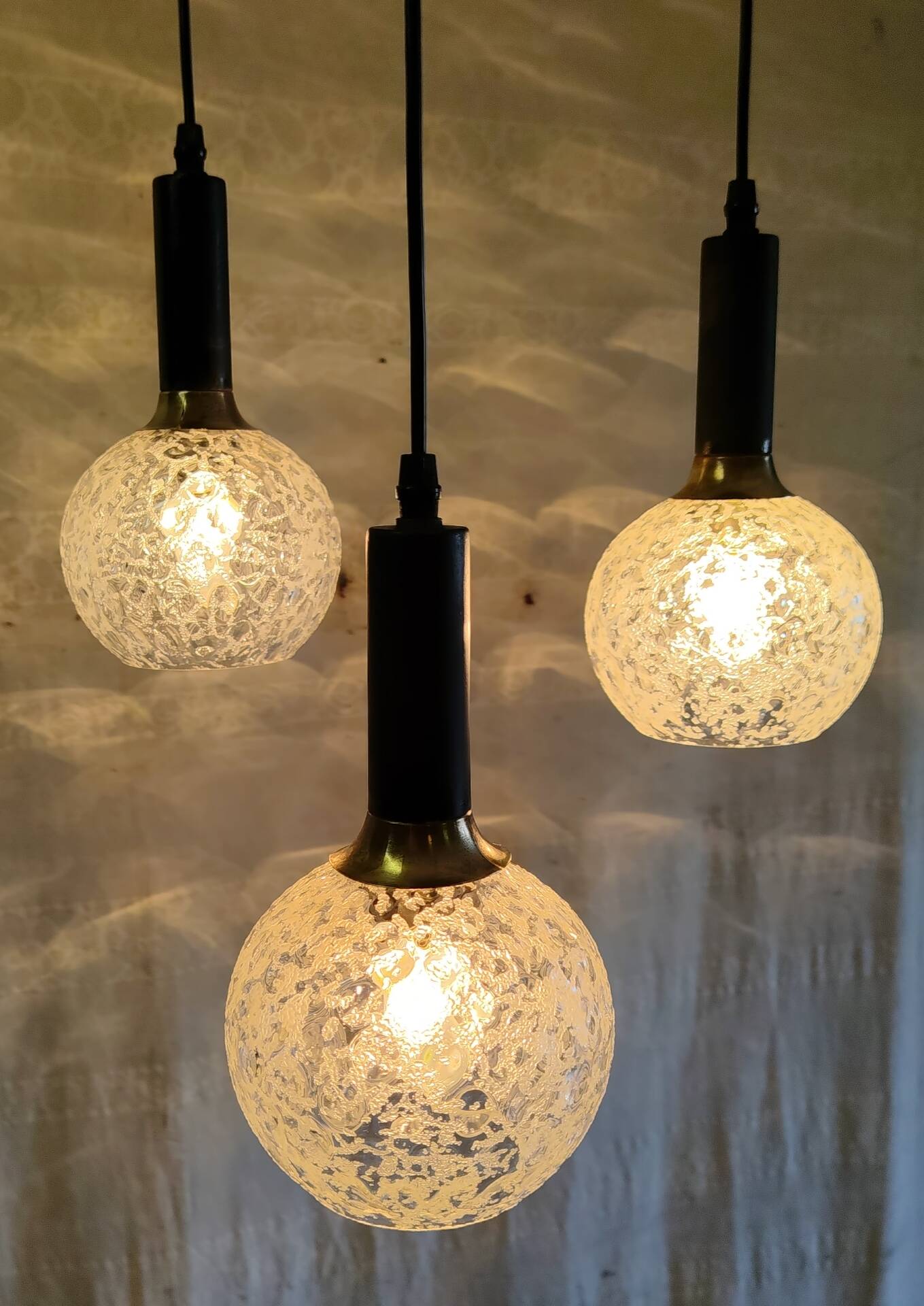 Chandelier with 3 lights - 1950s/60s