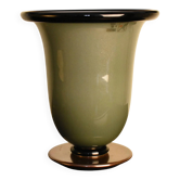 Green and black Murano glass table lamp by Barovier e Toso