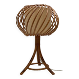 Rattan table lamp