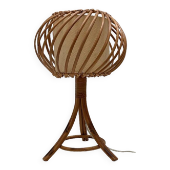 Rattan table lamp