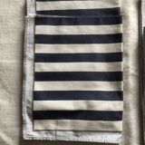 Blue striped napkins