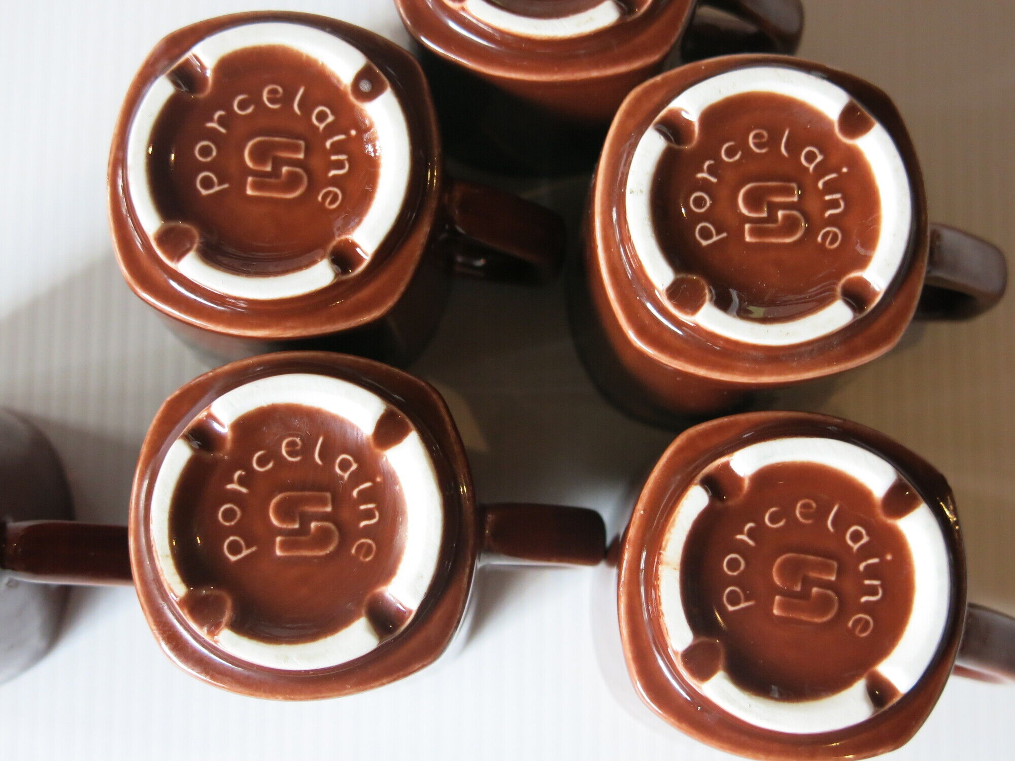 6 espresso cups from Sarreguemines France