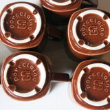 6 espresso cups from Sarreguemines France
