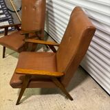 Vintage Skaï armchair