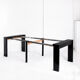 Vintage extendable table / console in lacquered wood by Paul Michel, France 1990
