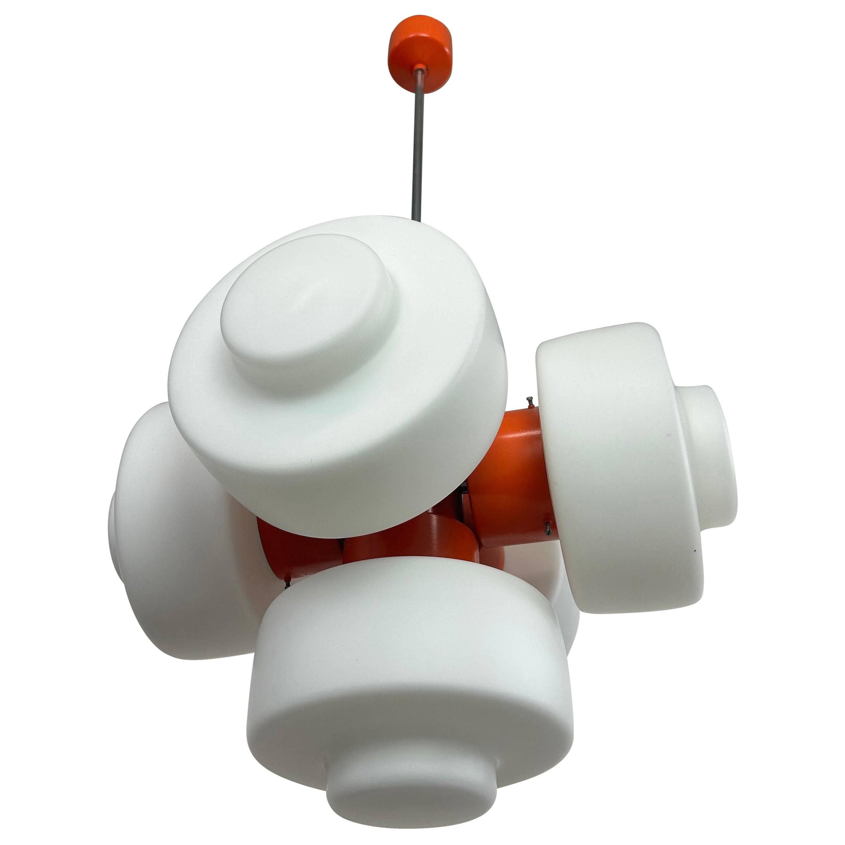 Orange lustre model 81501 by Josef Hurka for Napako