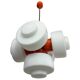 Orange lustre model 81501 by Josef Hurka for Napako