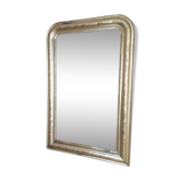 Golden mirror rounded edge 108x71cm