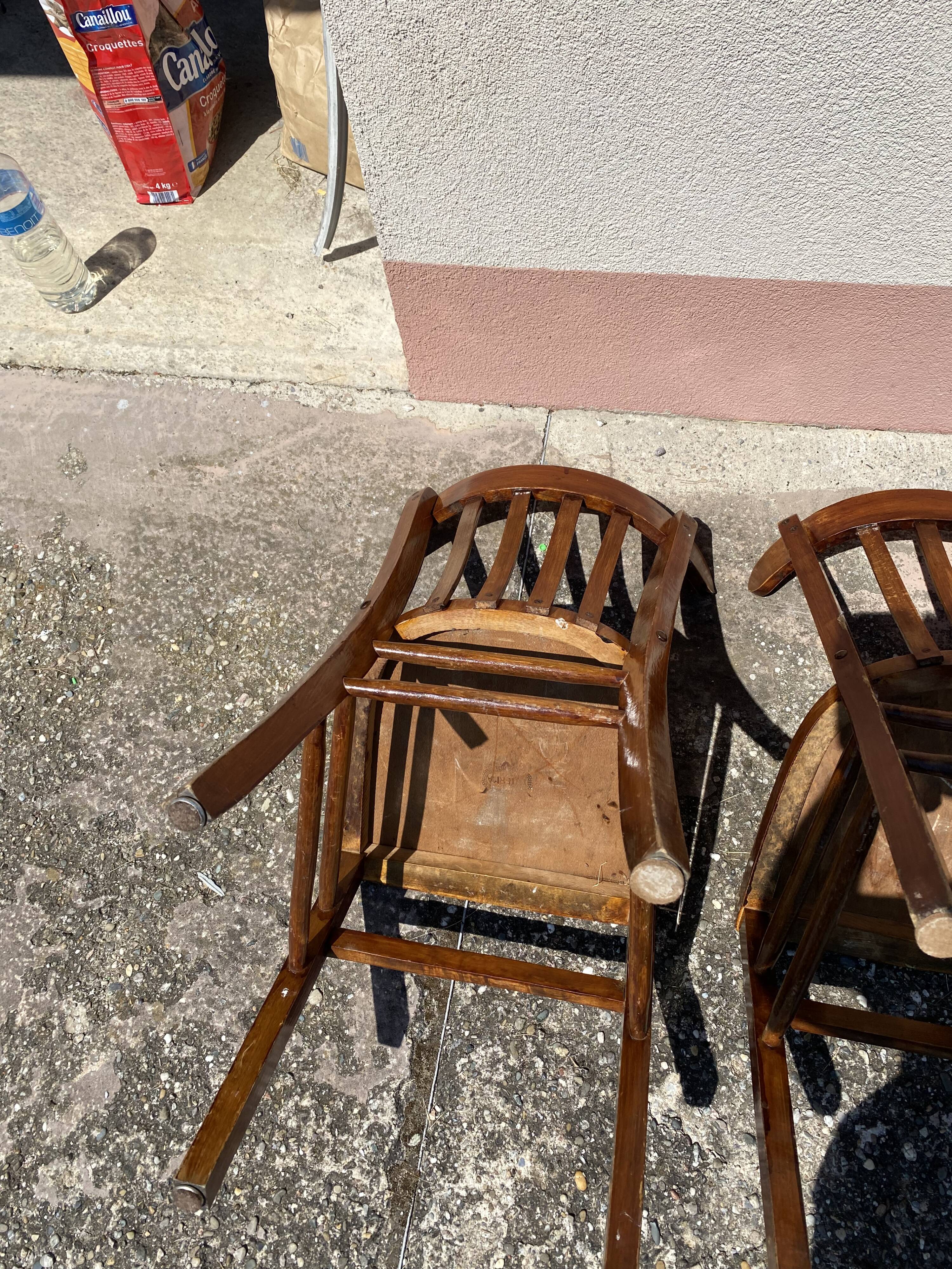 Vintage bistro chair chair from industrial bars