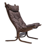 1970’s, Norwegian design, "Siesta" lounge chair by Ingmar Relling, leather, bentwood.