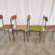 Chaises de salle à manger industrielles vintage - Stol Kamnik années 1970 - Lot de 4 - Mix & Mat