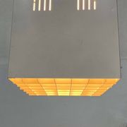 Modern minimalist cube ceiling light from the mid-century, Finland, 1960s.