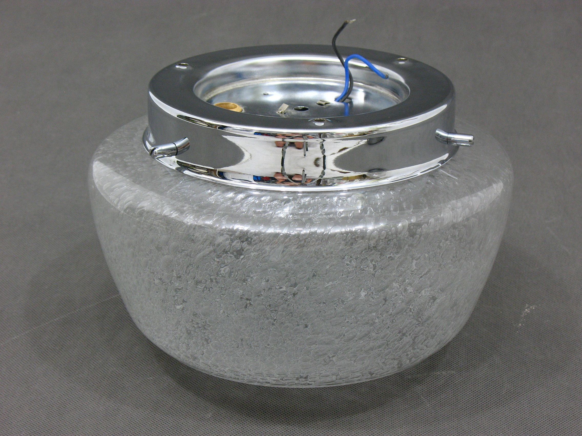 Wall / ceiling lamp, bubble glass, Germany, 1970s