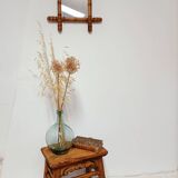 Small rustic old wooden stool