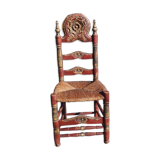 Polychrome throne