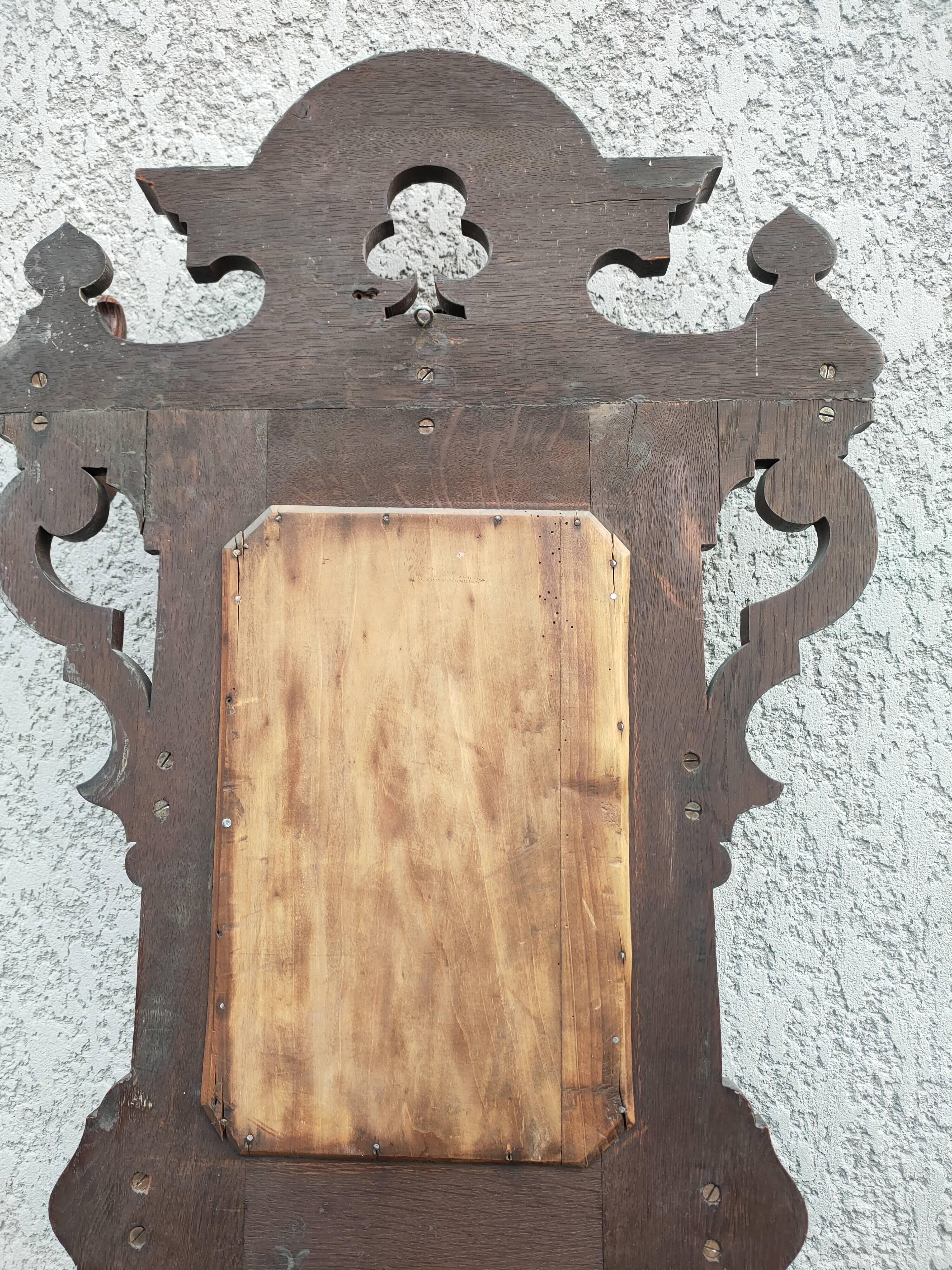 free-standing locker room in solid oak 1900