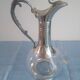 Decanter in pewter and crystal