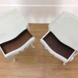 Louis XV-style bedside pair