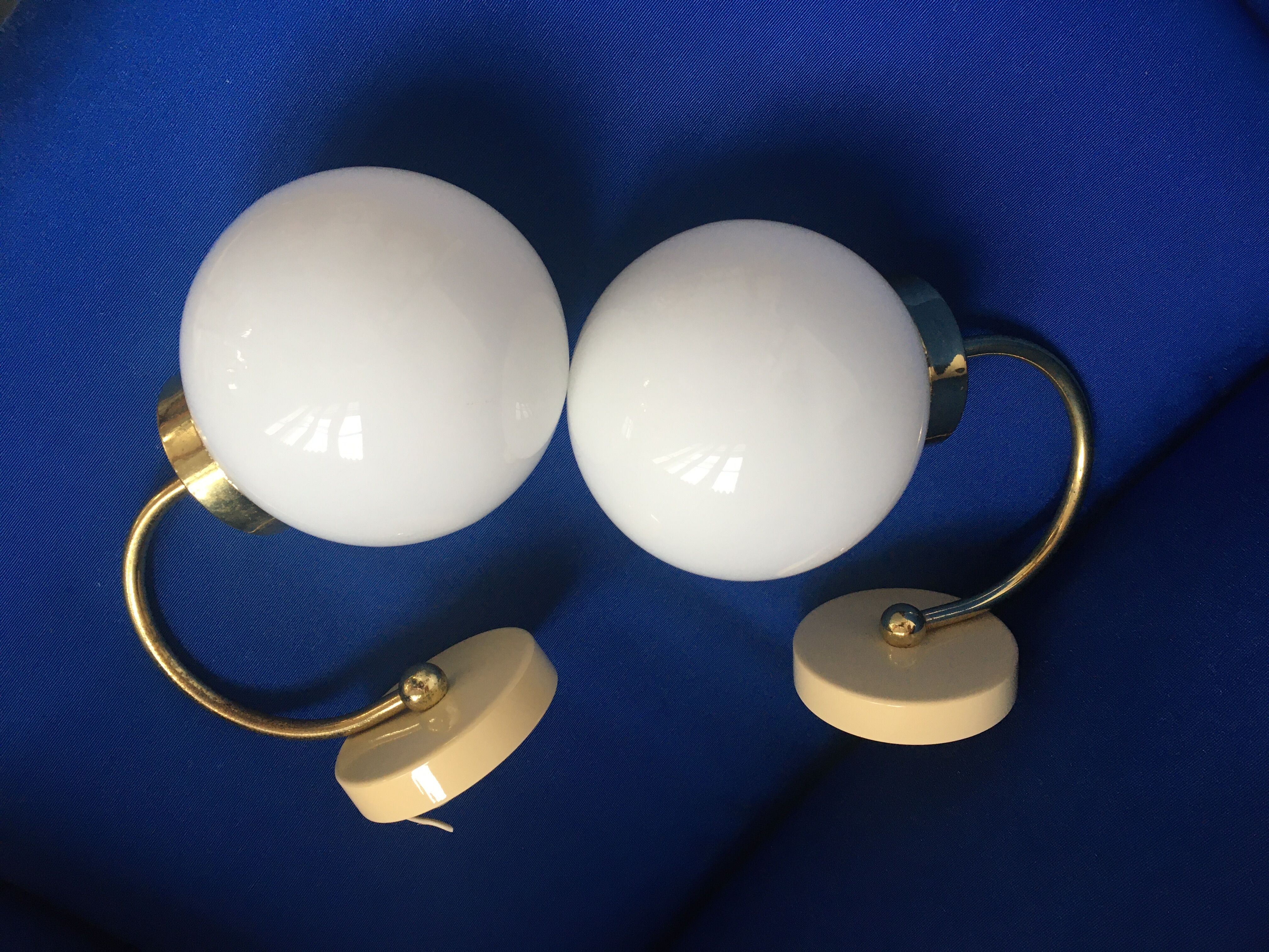 Brass wall light 1960s