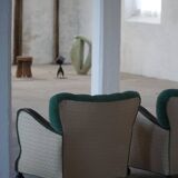 Pair of Art Deco lounge chairs, made by a Danish cabinetmaker, 1940s.