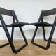 Pair of Rare Folding Chairs Dabaya, Allibert, France, 1970s