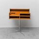 Table d'appoint FIMSA avec piédestal en métal, modernisme vintage des années 1960.