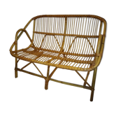 Banquette en rotin scandinave