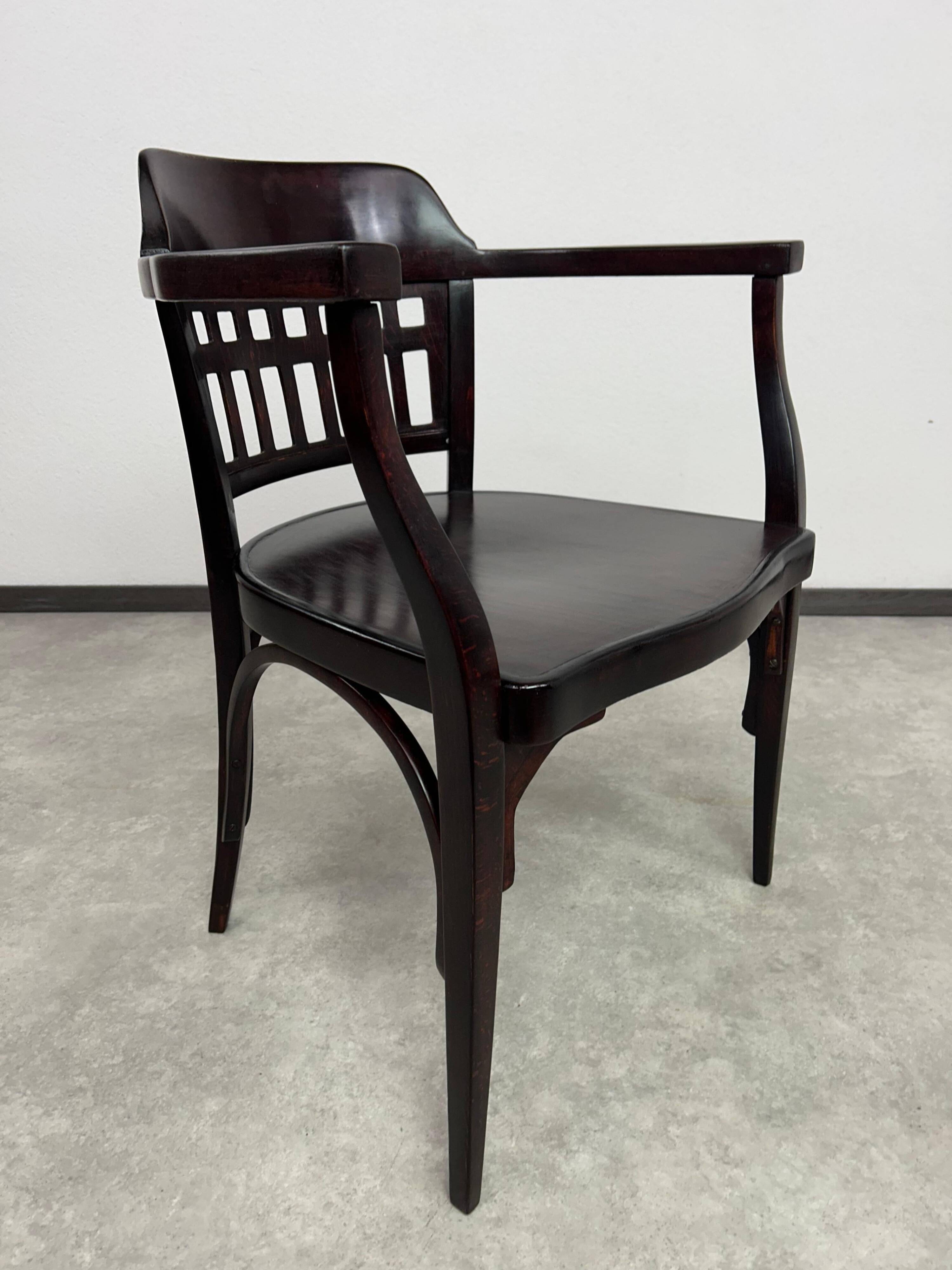 Secession desk chair No. 714 by Otto Wagner for J&J Kohn