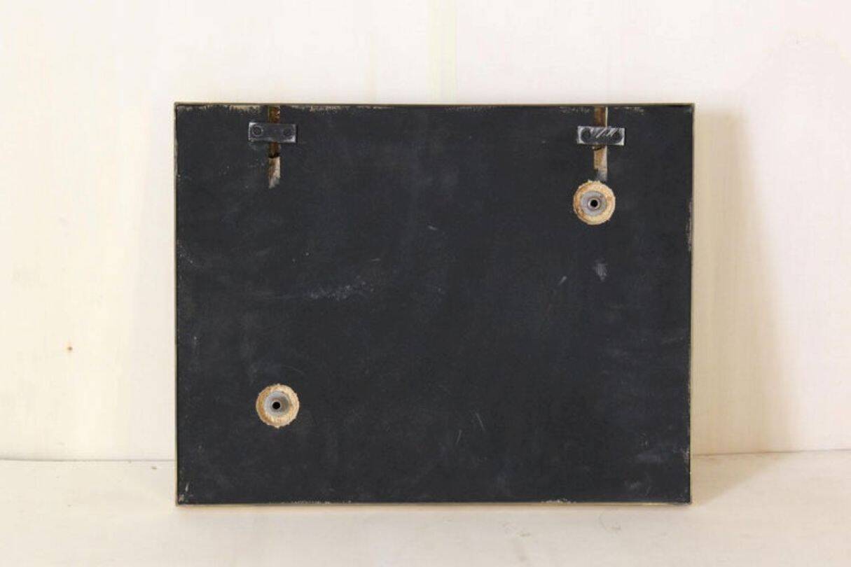 Regency Style Brass and Glass Coat Rack, Italy 1970s